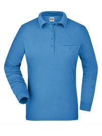 Damen Workwear Poloshirt Pocket Longsleeve Essential